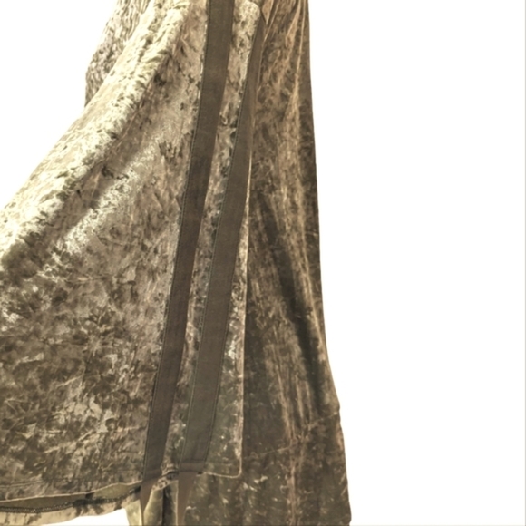 We Are Hah Velvet Olive Green Mini Dress...Size Small - Picture 8 of 11